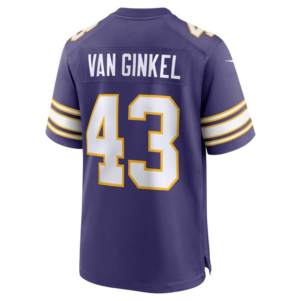 Men's Nike Minnesota Vikings Andrew Van Ginkel Purple Alternate Game NFL Jersey