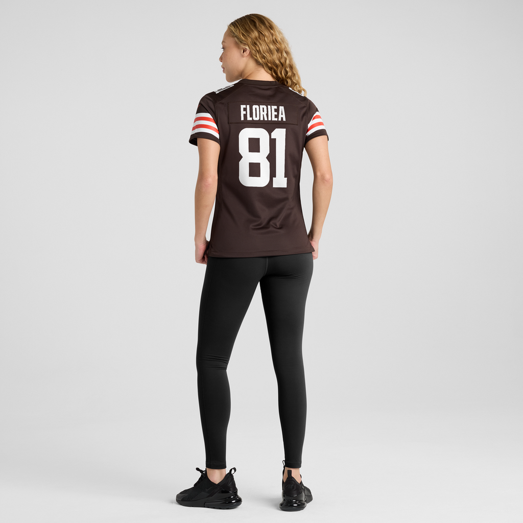 Women's Nike Cleveland Browns Luke Floriea Brown Team Game NFL Jersey