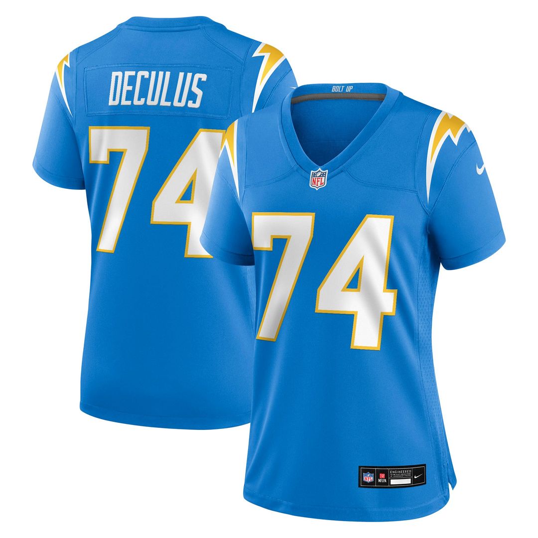 Women's Nike Los Angeles Chargers Austin Deculus Powder Blue Team Game NFL Jersey