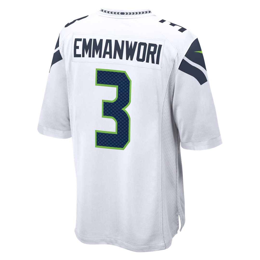 Men's Nike Seattle Seahawks Nick Emmanwori White Game NFL Jersey