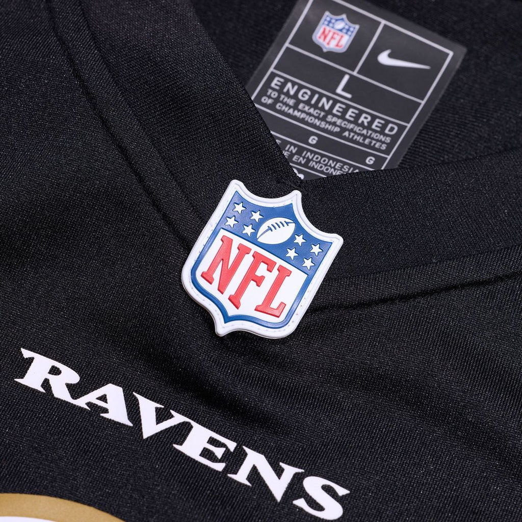Men's Nike Baltimore Ravens Lamar Jackson White Game NFL Jersey
