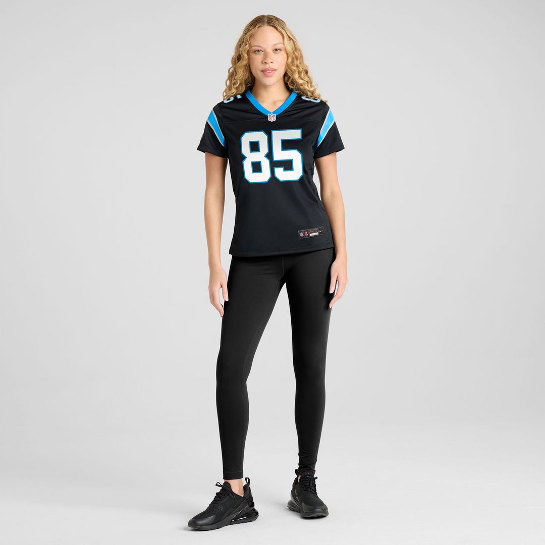 Women's Nike Carolina Panthers James Mitchell Black Team Game NFL Jersey