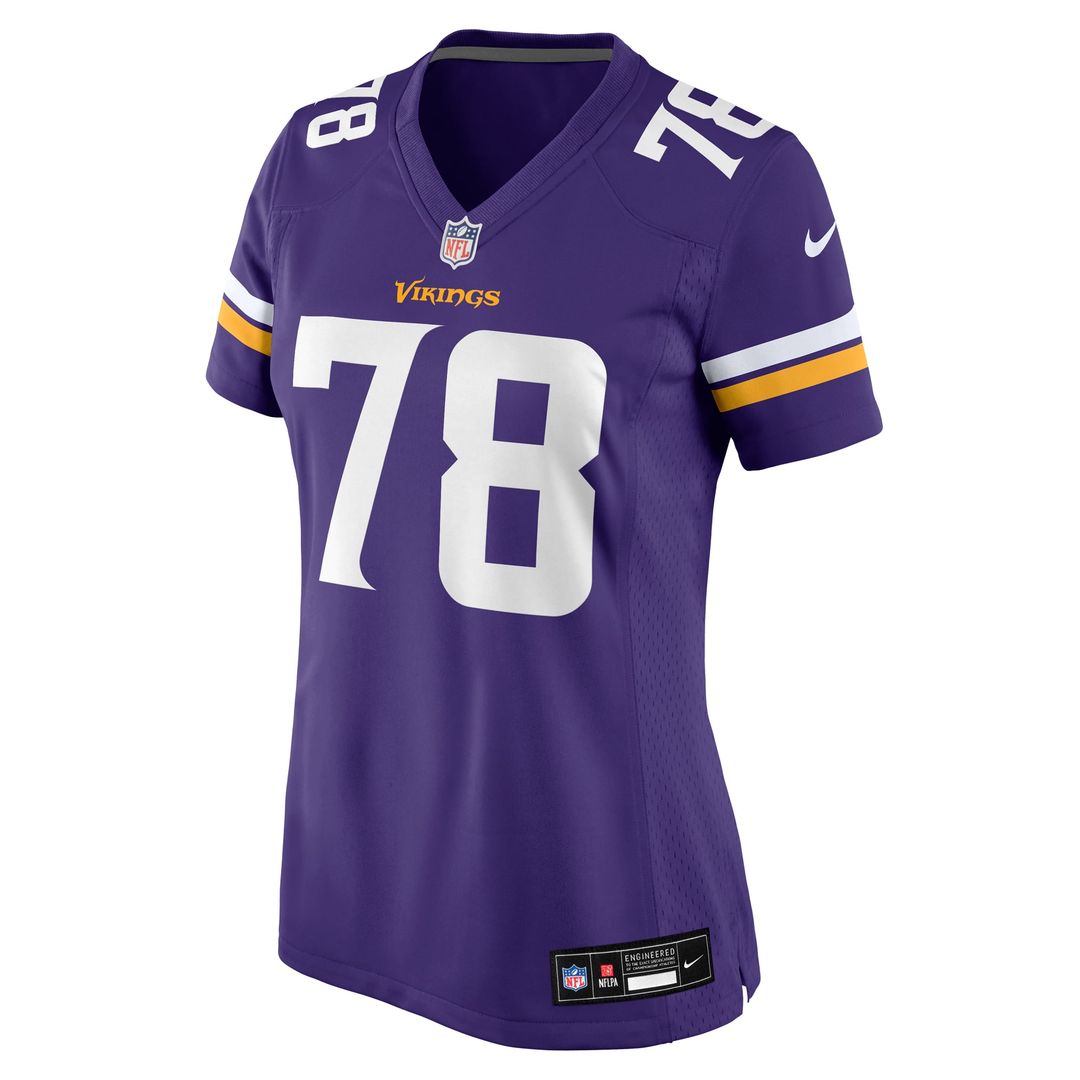 Women's Nike Minnesota Vikings Ryan Kelly Purple Team Game NFL Jersey
