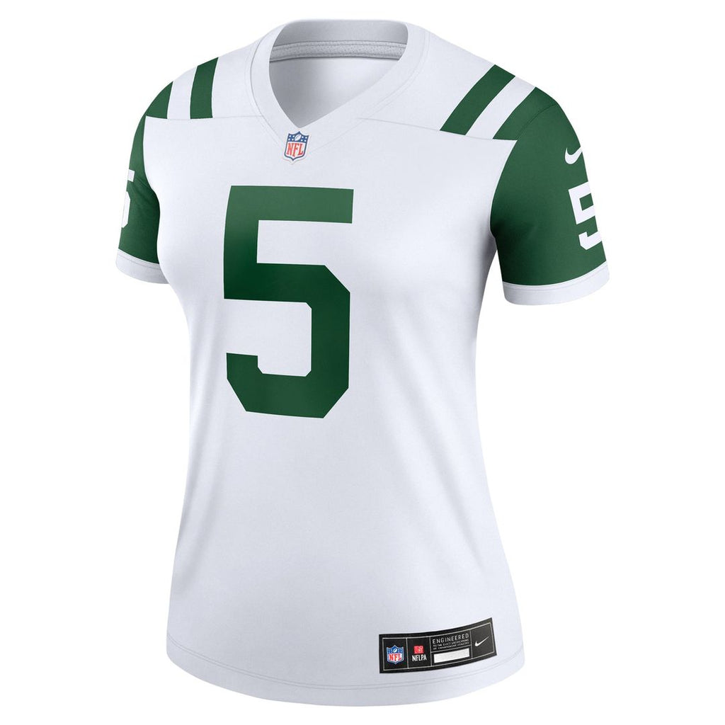 Women's Nike New York Jets Garrett Wilson Legacy Green Legend Player NFL Performance Top