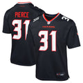 Youth Nike Houston Texans Dameon Pierce Navy Game NFL Jersey