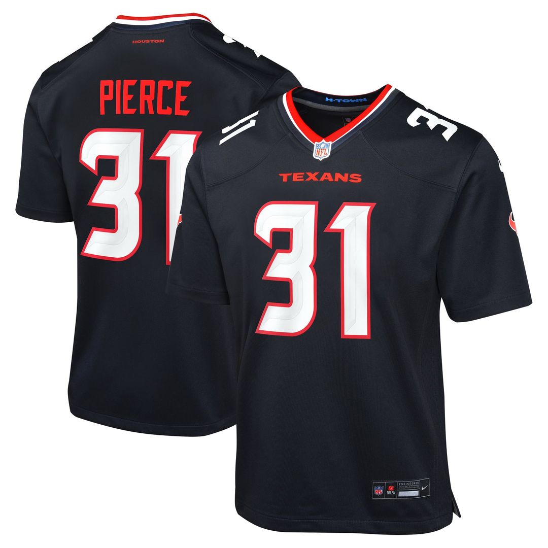 Youth Nike Houston Texans Dameon Pierce Red Game NFL Jersey