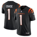 Men's Nike Cincinnati Bengals Ja'Marr Chase Black Vapor Untouchable Limited NFL Jersey