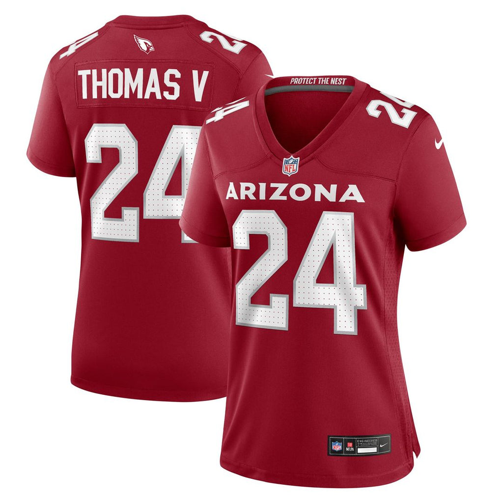 Women's Nike Arizona Cardinals Starling Thomas V Cardinal Team Game NFL Jersey