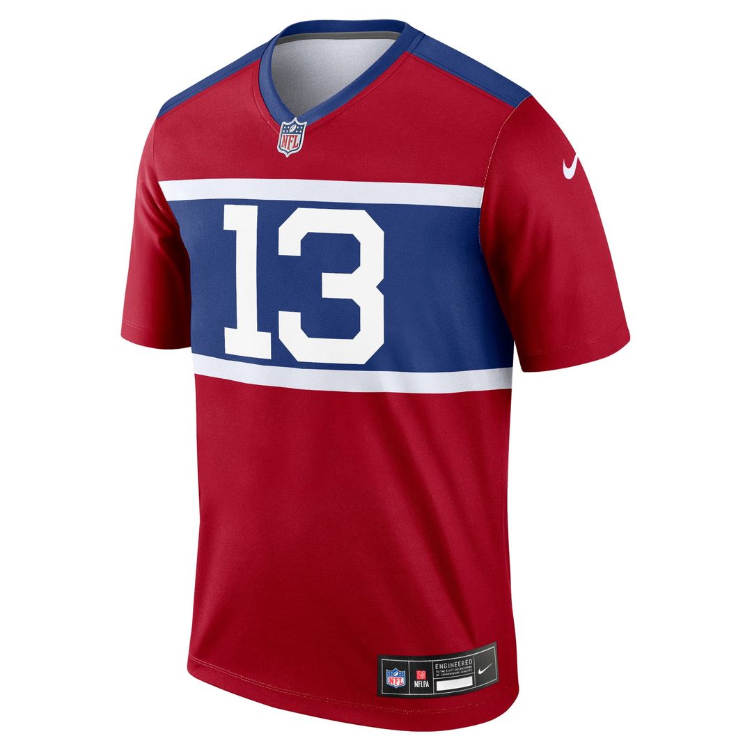 Men's Nike New York Giants Jalin Hyatt Red Legend Player NFL Performance Top
