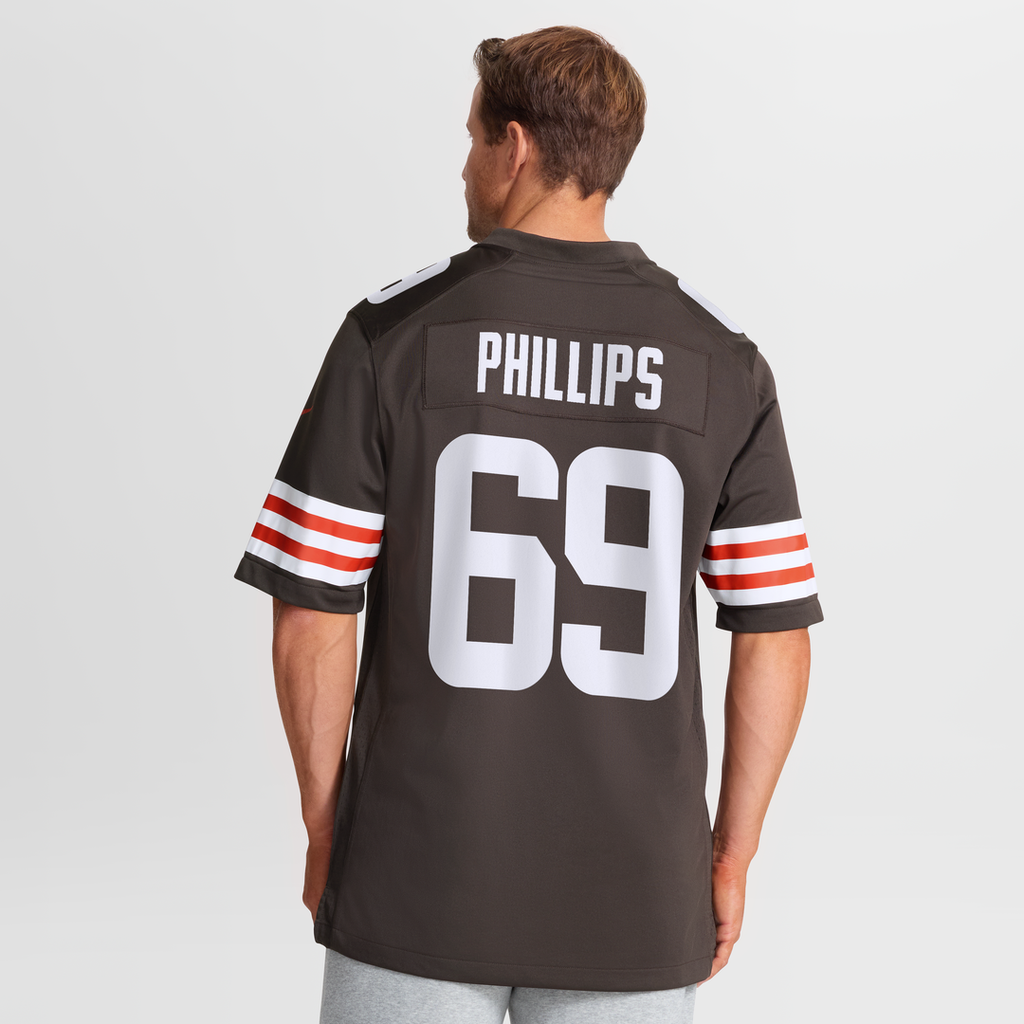 Men's Nike Cleveland Browns Tyre Phillips Brown Team Game NFL Jersey