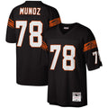 Men's Mitchell & Ness Cincinnati Bengals Anthony Muñoz Black Legacy Replica NFL Jersey