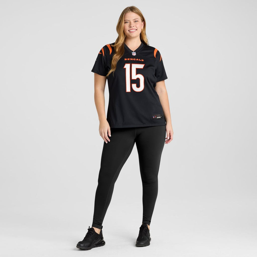 Women's Nike Cincinnati Bengals Charlie Jones Black Team Game NFL Jersey