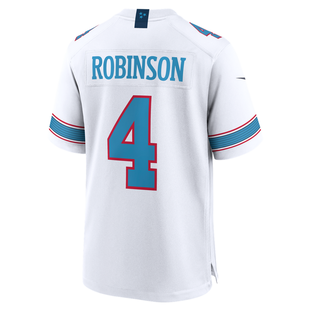 Men's Nike Tennessee Titans Wan'Dale Robinson Light Blue Team Game NFL Jersey
