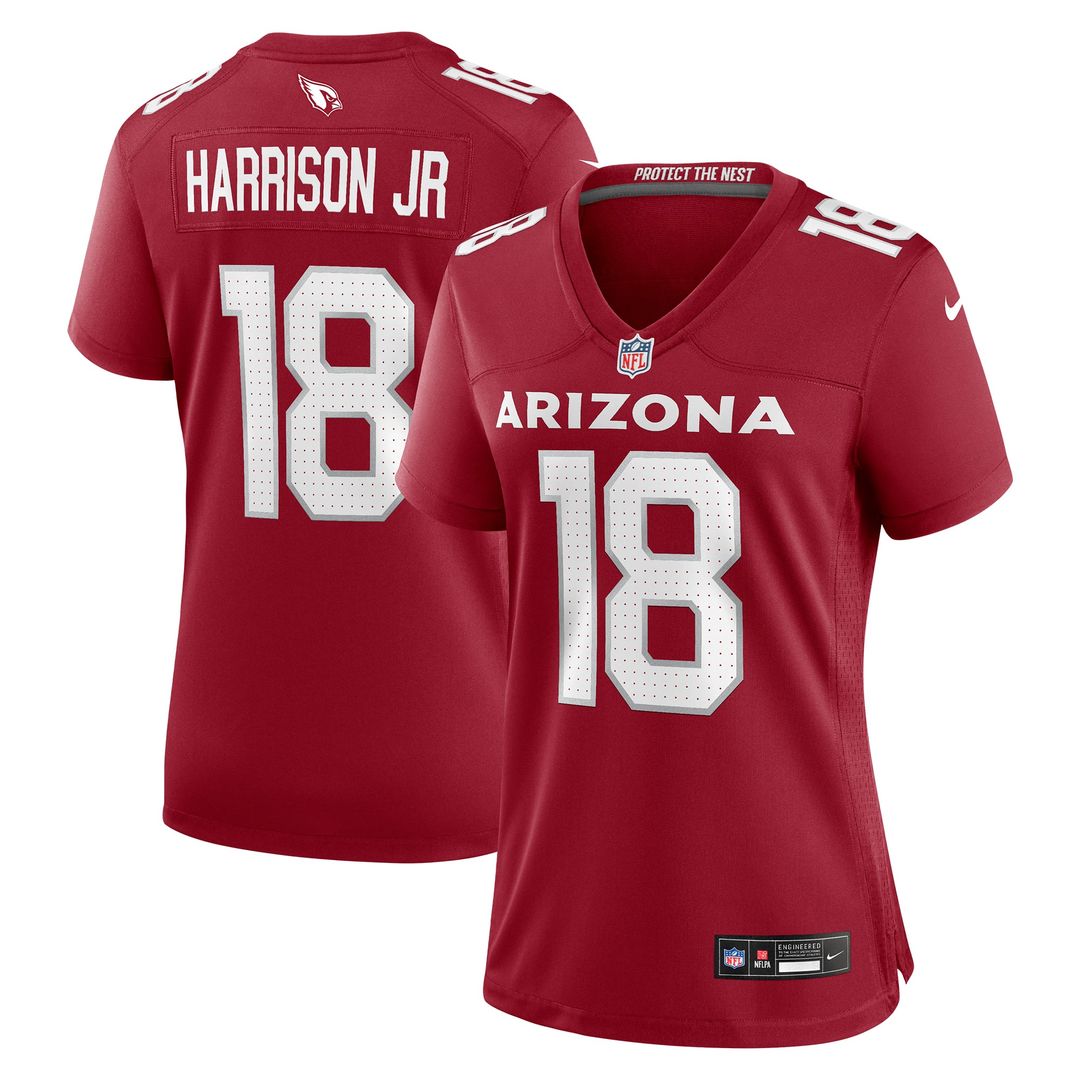 Women's Nike Arizona Cardinals Marvin Harrison Jr. Cardinal Player Game NFL Jersey