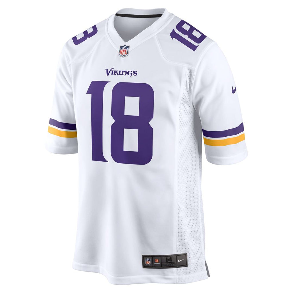 Men's Nike Minnesota Vikings Justin Jefferson White Game Player NFL Jersey