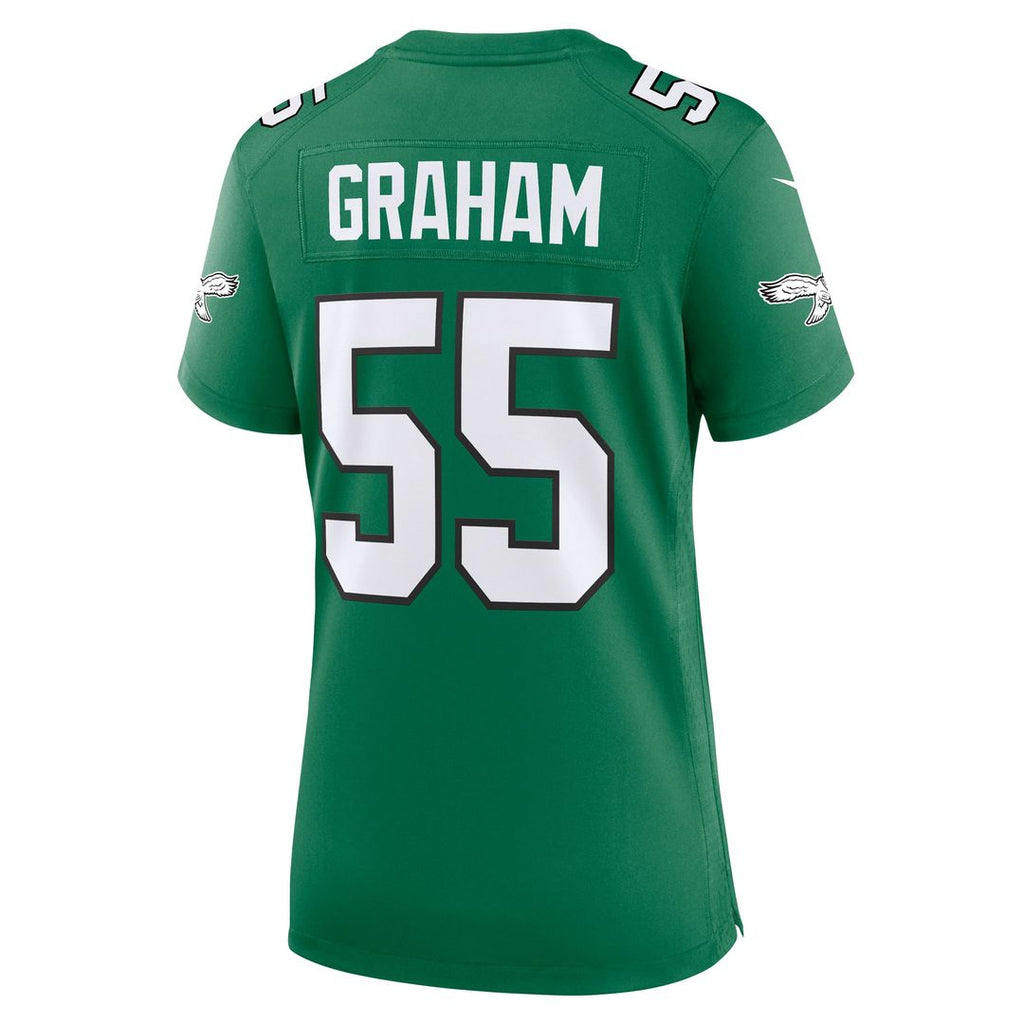 Women's Nike Philadelphia Eagles Brandon Graham Kelly Green Alternate Game NFL Jersey