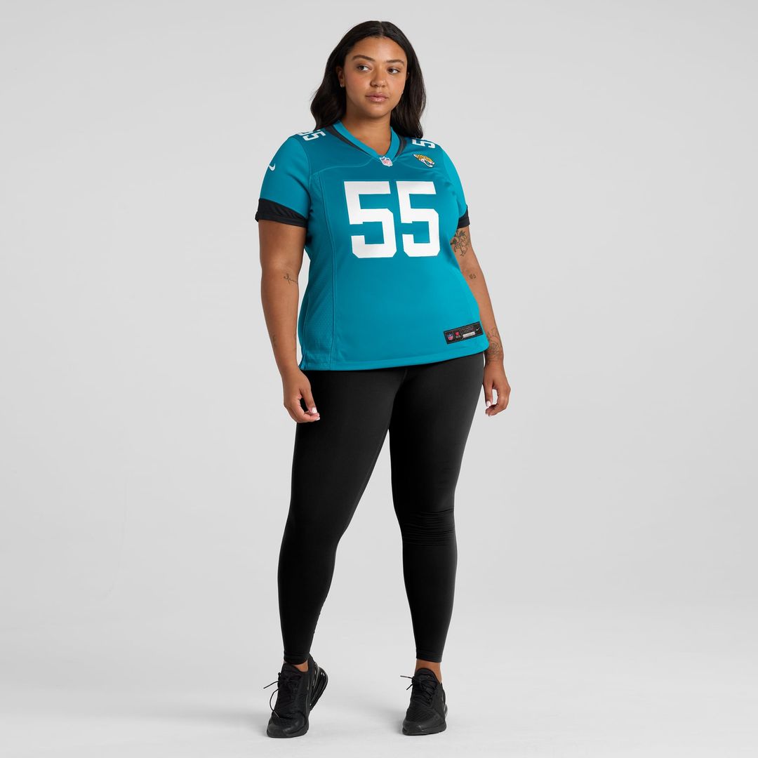Women's Nike Jacksonville Jaguars Dequan Jackson Teal Game NFL Jersey