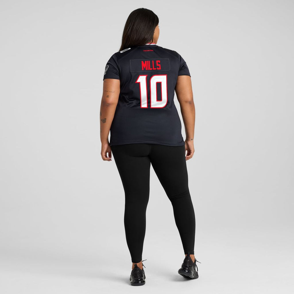 Women's Nike Houston Texans Davis Mills Navy Team Game NFL Jersey