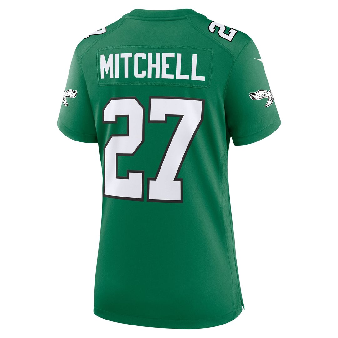 Women's Nike Philadelphia Eagles Quinyon Mitchell Kelly Green Alternate Game NFL Jersey