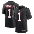 Men's Nike Atlanta Falcons Tua Tagovailoa Black Alternate Game NFL Jersey
