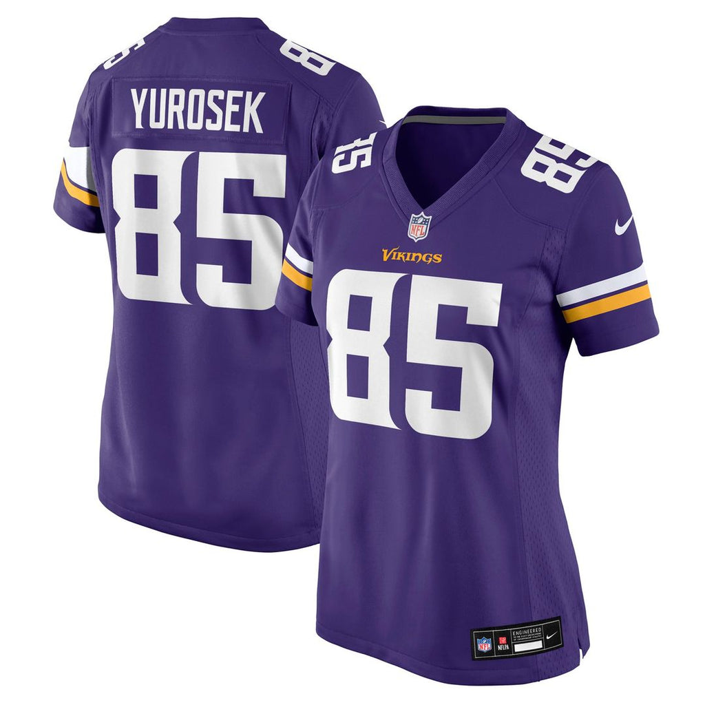 Women's Nike Minnesota Vikings Ben Yurosek Purple Team Game NFL Jersey
