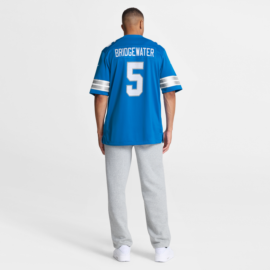 Men's Nike Detroit Lions Teddy Bridgewater Blue Team Game NFL Jersey