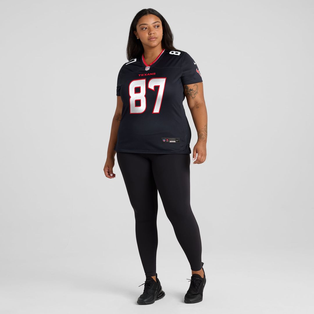 Women's Nike Houston Texans Cade Stover Navy Game NFL Jersey