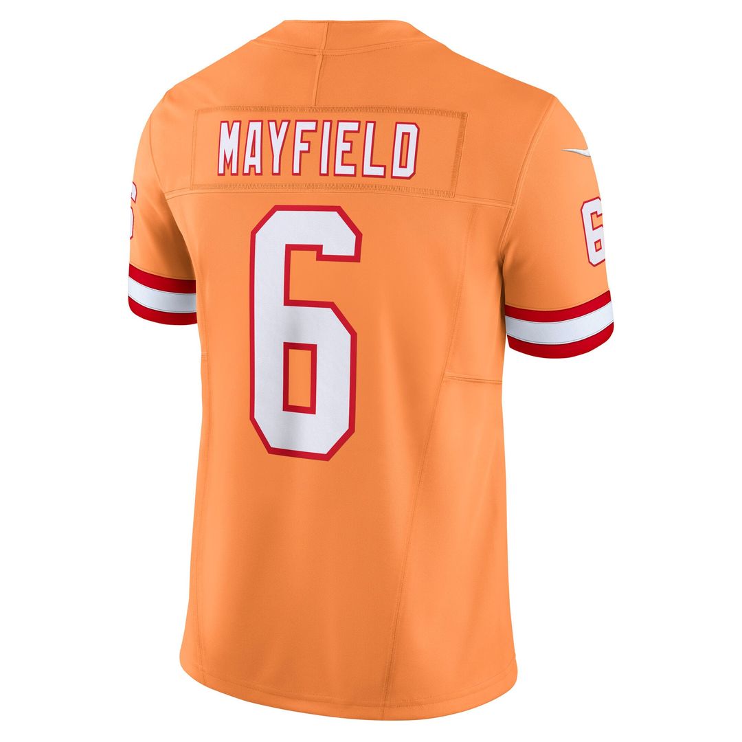 Men's Nike Tampa Bay Buccaneers Baker Mayfield '76 White Vapor F.U.S.E. Player Limited NFL Jersey