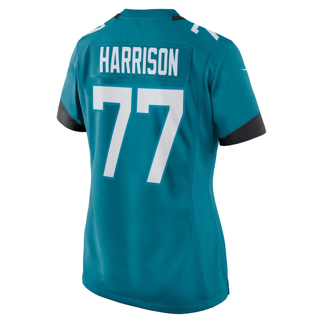 Women's Nike Jacksonville Jaguars Anton Harrison Teal Team Game NFL Jersey