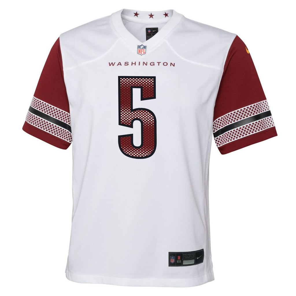 Youth Nike Washington Commanders Jayden Daniels White Game NFL Jersey