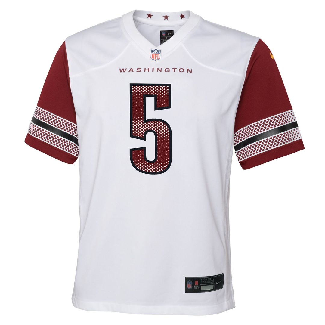 Youth Nike Washington Commanders Jayden Daniels White Game NFL Jersey