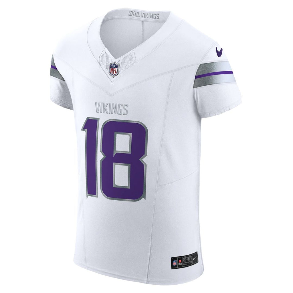 Men's Nike Minnesota Vikings Justin Jefferson White Alternate Vapor F.U.S.E. Elite Player NFL Jersey