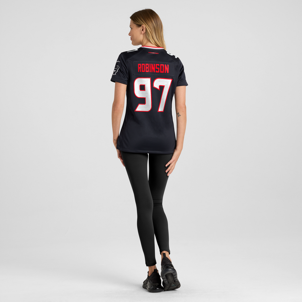 Women's Nike Houston Texans Dominique Robinson Navy Team Game NFL Jersey