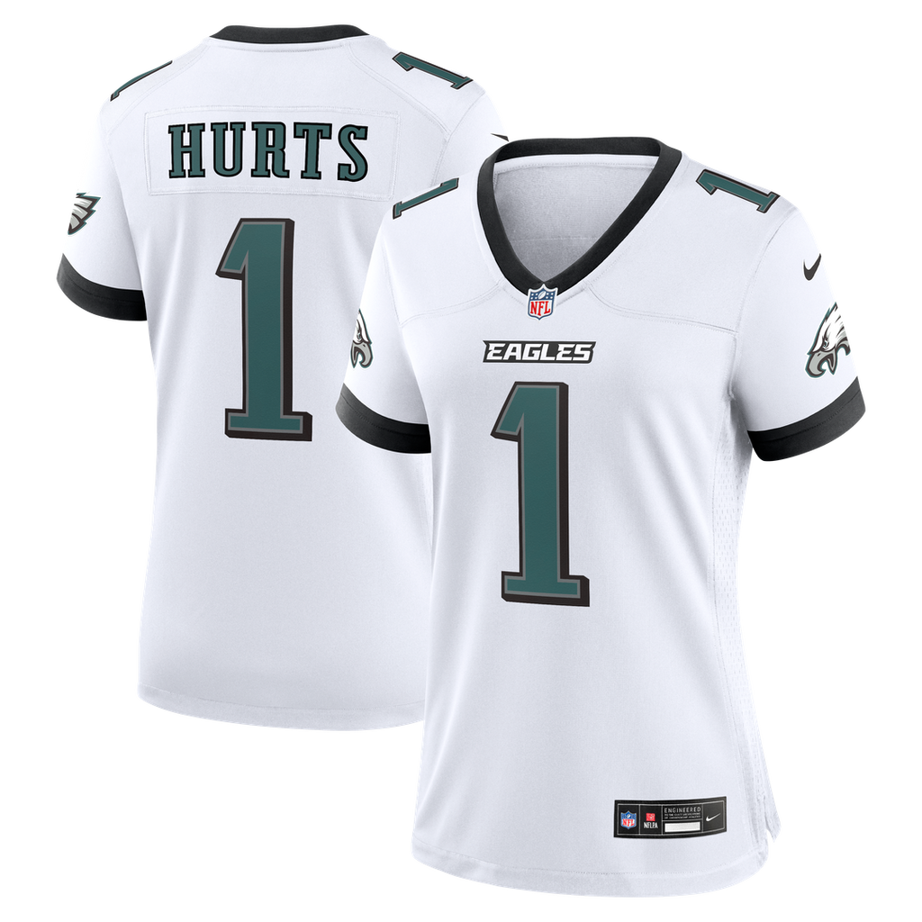 Women's Nike Philadelphia Eagles Jalen Hurts White Game NFL Jersey
