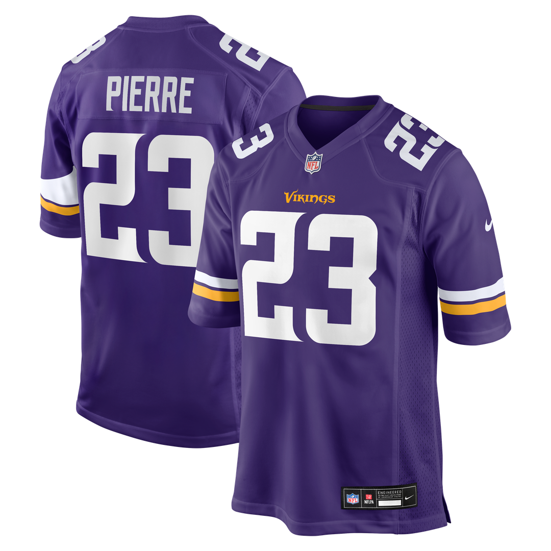 Men's Nike Minnesota Vikings James Pierre Purple Team Game NFL Jersey