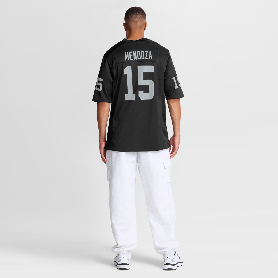 Men's Nike Las Vegas Raiders Fernando Mendoza Black 2026 NFL Draft First Round Pick No. 1 Team Game NFL Jersey