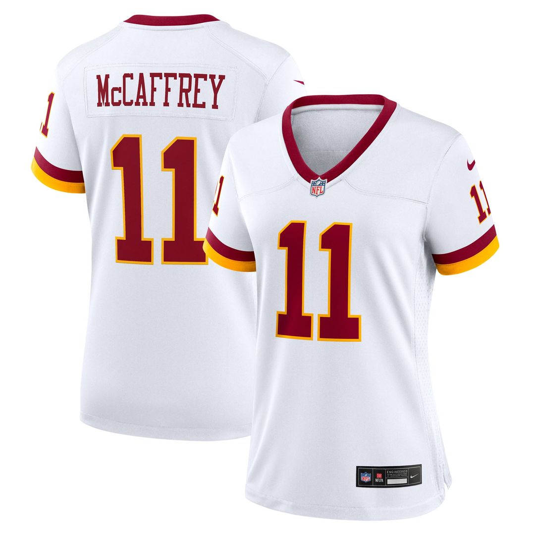 Women's Nike Washington Commanders Luke McCaffrey White Game Super Bowl Era NFL Jersey