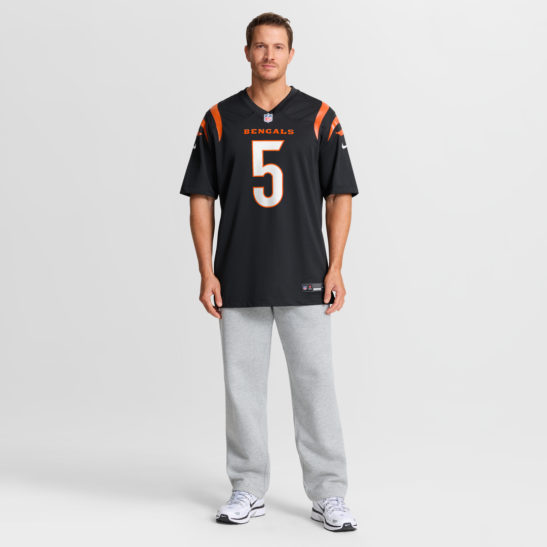 Men's Nike Cincinnati Bengals Tee Higgins Black Game Player NFL Jersey