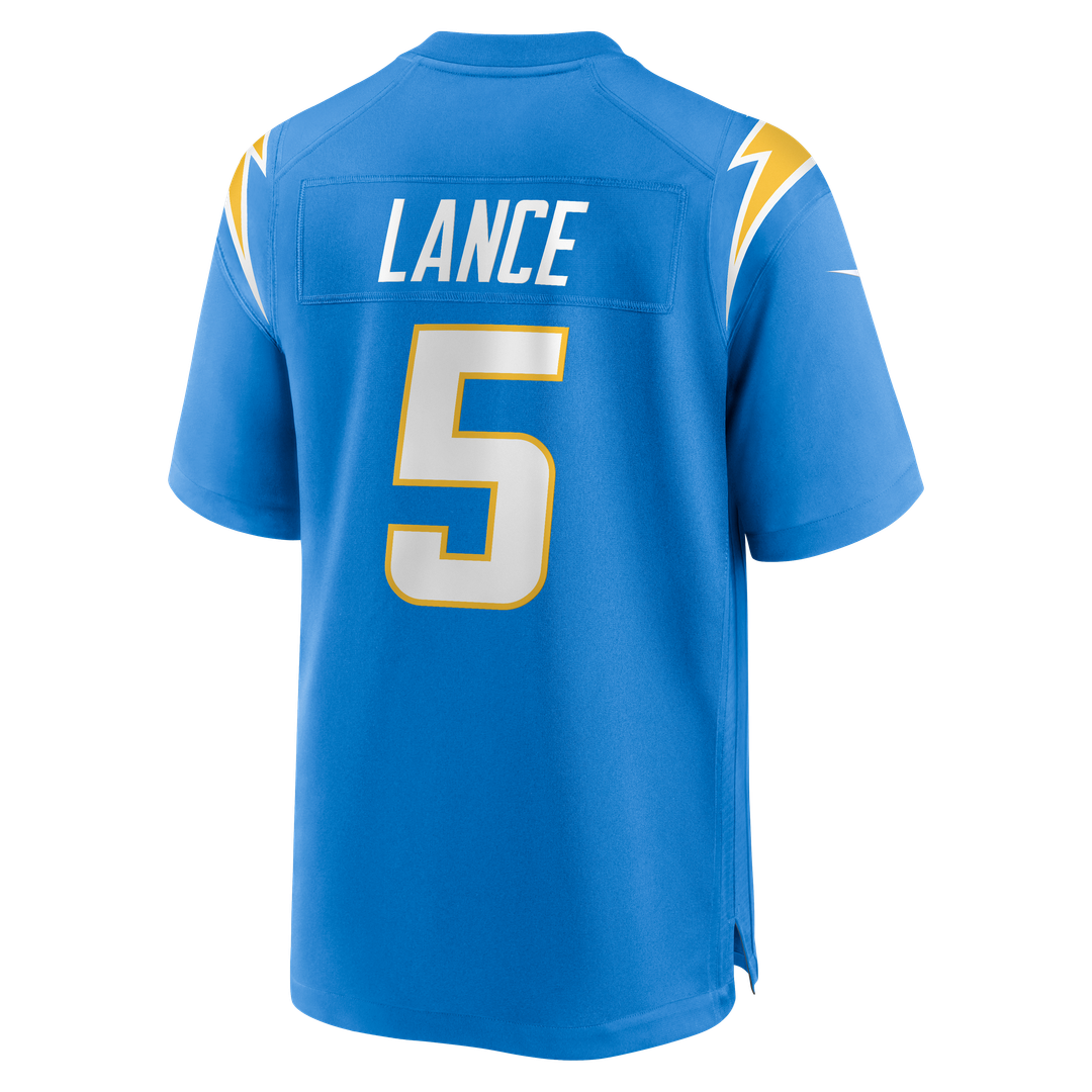 Men's Nike Los Angeles Chargers Trey Lance Powder Blue Team Game NFL Jersey