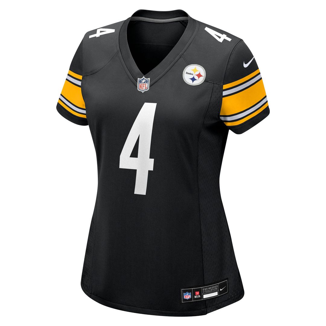 Women's Nike Pittsburgh Steelers DK Metcalf Black Team Game NFL Jersey