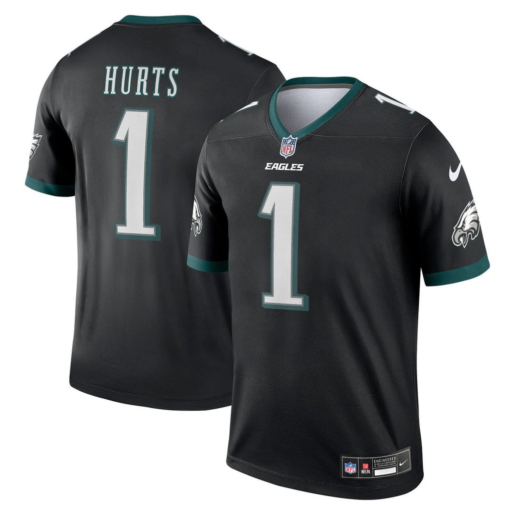 Men's Nike Philadelphia Eagles Jalen Hurts Black Legend Player NFL Performance Top