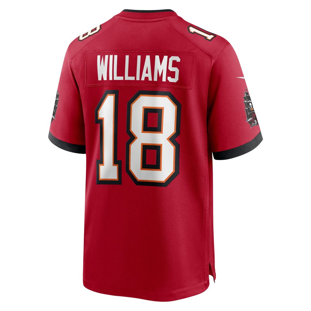 Men's Nike Tampa Bay Buccaneers Josh Williams Red Team Game NFL Jersey
