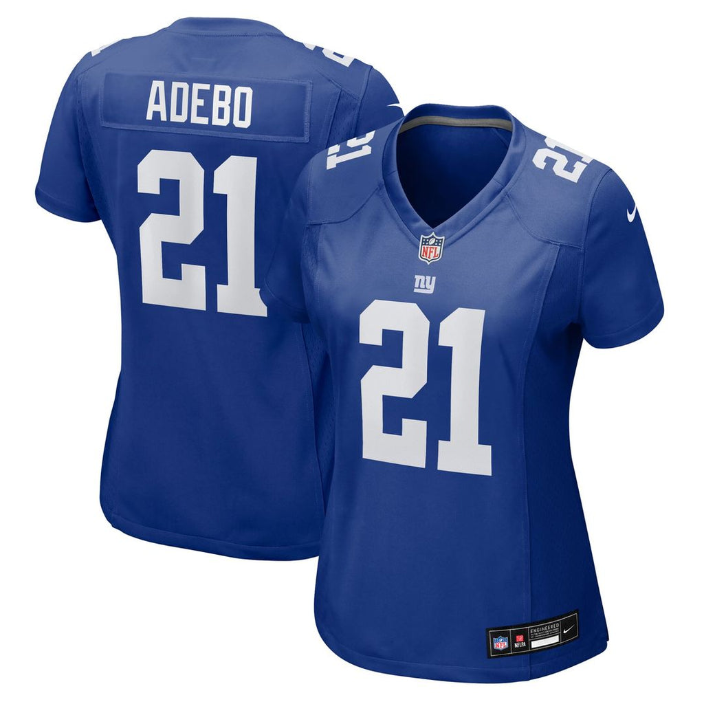 Women's Nike New York Giants Paulson Adebo Royal Team Game NFL Jersey
