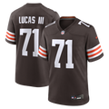 Men's Nike Cleveland Browns Cornelius Lucas Brown Team Game NFL Jersey