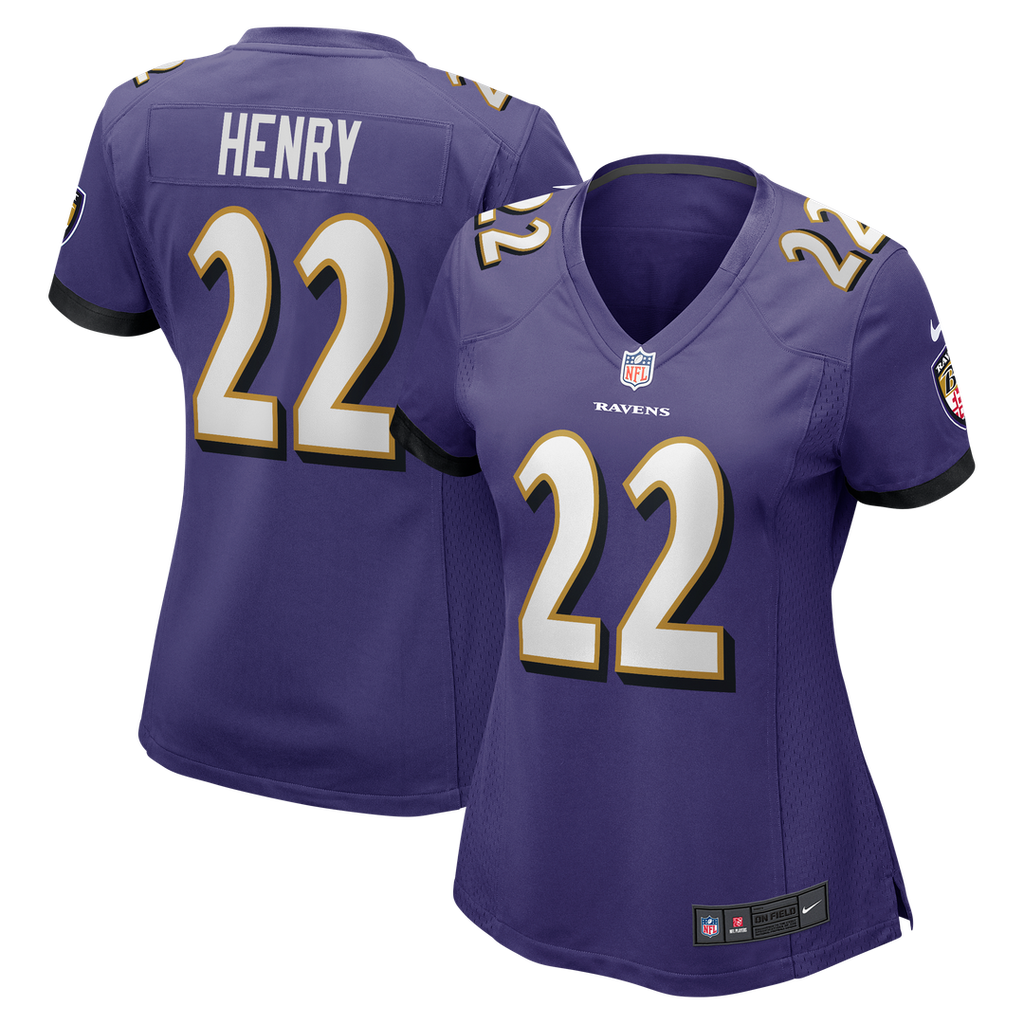 Women's Nike Baltimore Ravens Derrick Henry Purple Game Player NFL Jersey