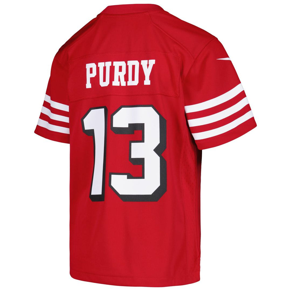 Youth Nike San Francisco 49ers Brock Purdy Scarlet Game NFL Jersey