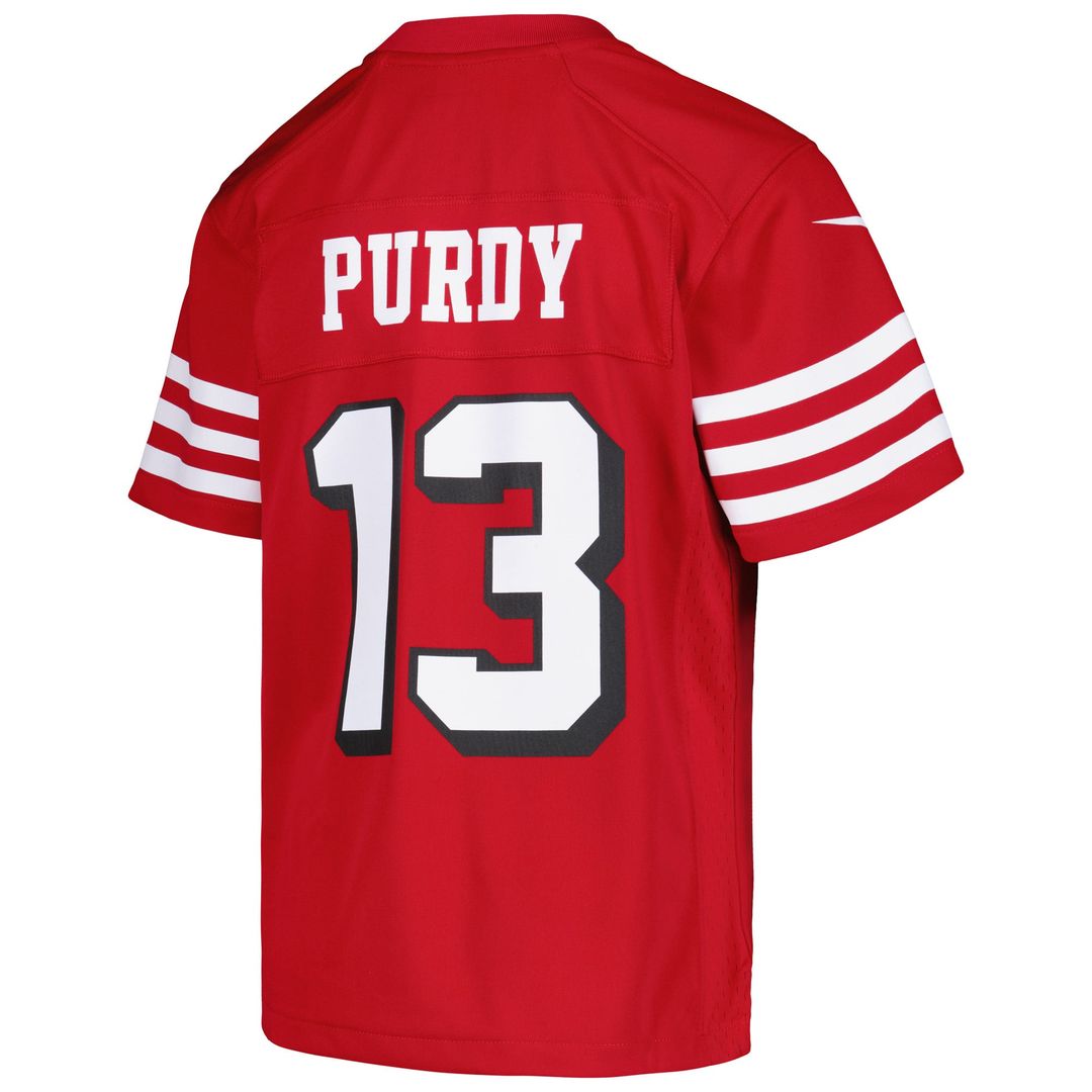 Youth Nike San Francisco 49ers Brock Purdy Scarlet Game NFL Jersey