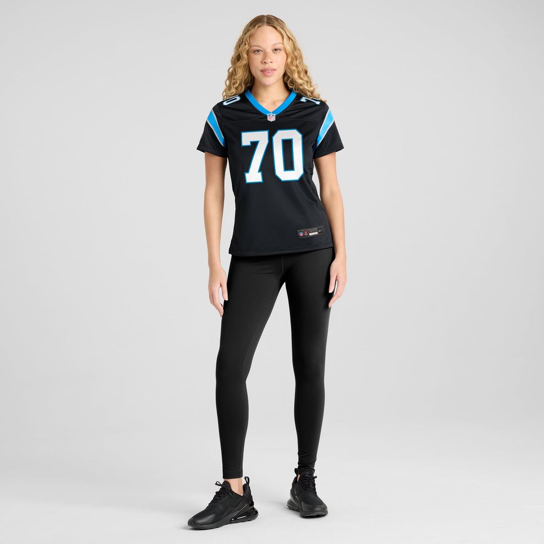 Women's Nike Carolina Panthers Brady Christensen Black Team Game NFL Jersey