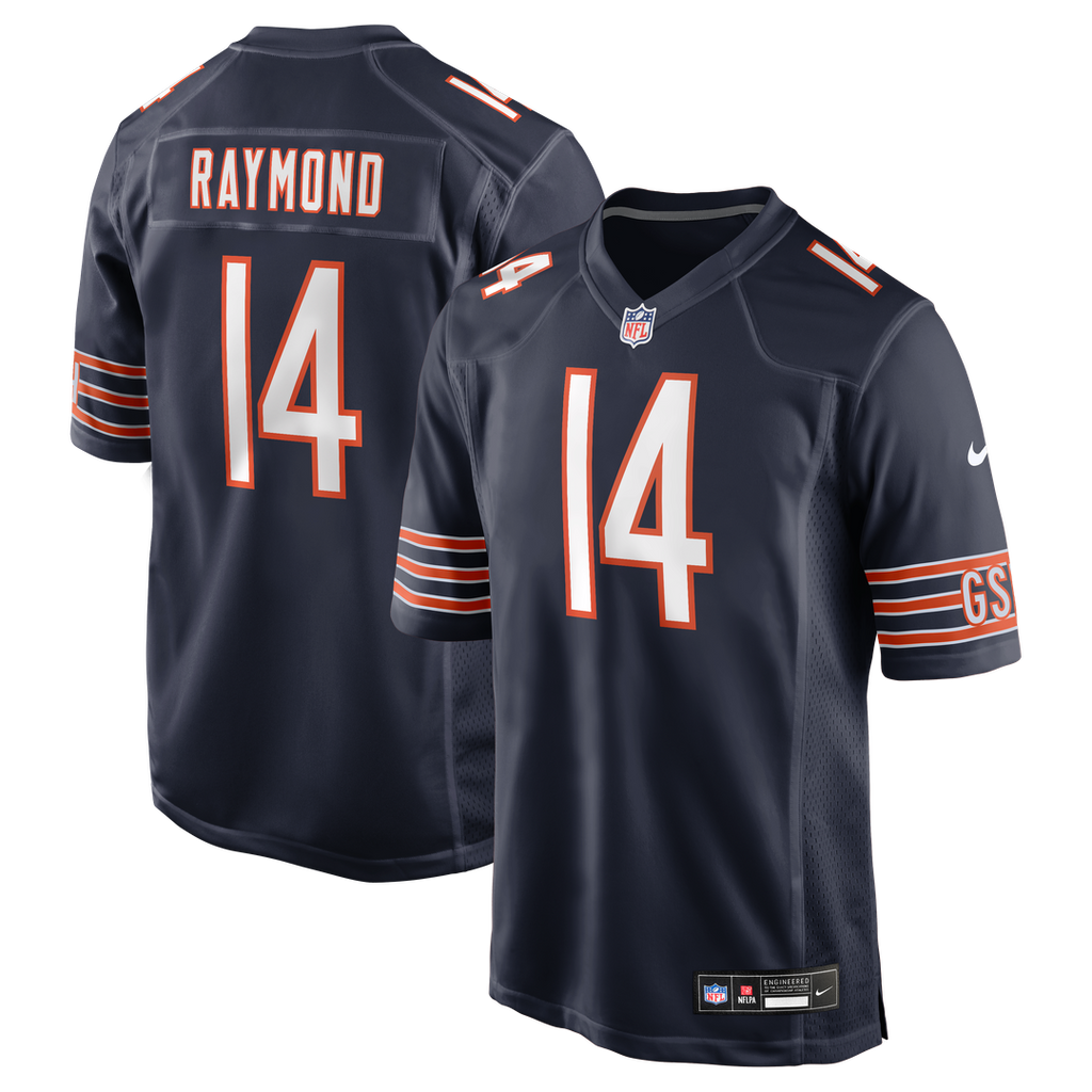Men's Nike Chicago Bears Kalif Raymond Navy Team Game NFL Jersey