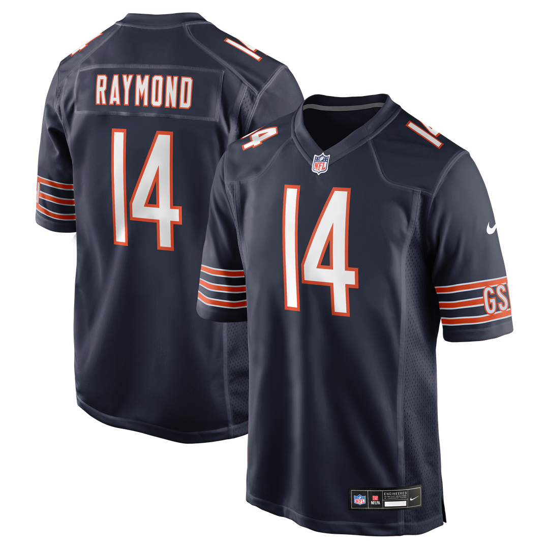 Men's Nike Chicago Bears Kalif Raymond Navy Team Game NFL Jersey